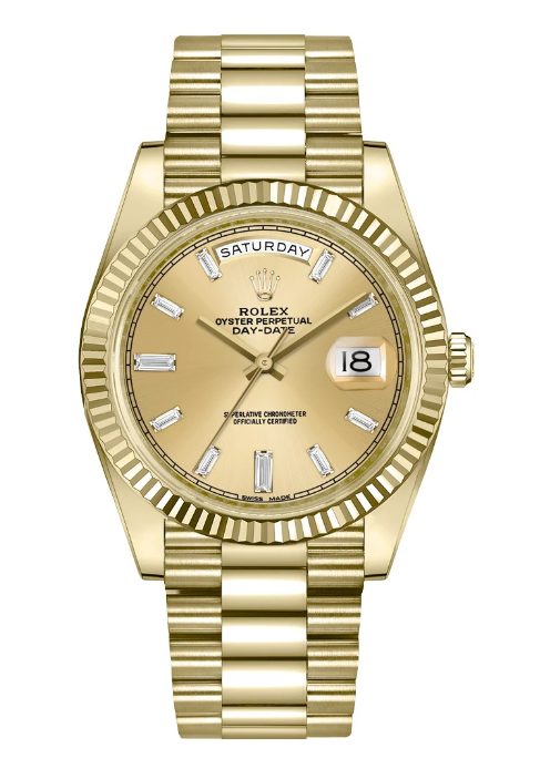 Rolex Day Date 40 m228238-0005 Yellow Dial 1:1 Best Edition Counterweight Version 183 Gram