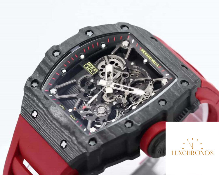 Replica Richard Mille RM35-01 1:1 Best Edition BBR Factory Rubber Strap