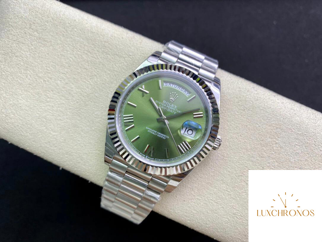 Rolex Day Date M228239-0033 1:1 Best Edition EW Factory Olive Green Dial