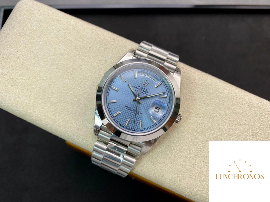 Rolex Day Date M228206-0004 1:1 Best Edition EW Factory Light Blue Dial