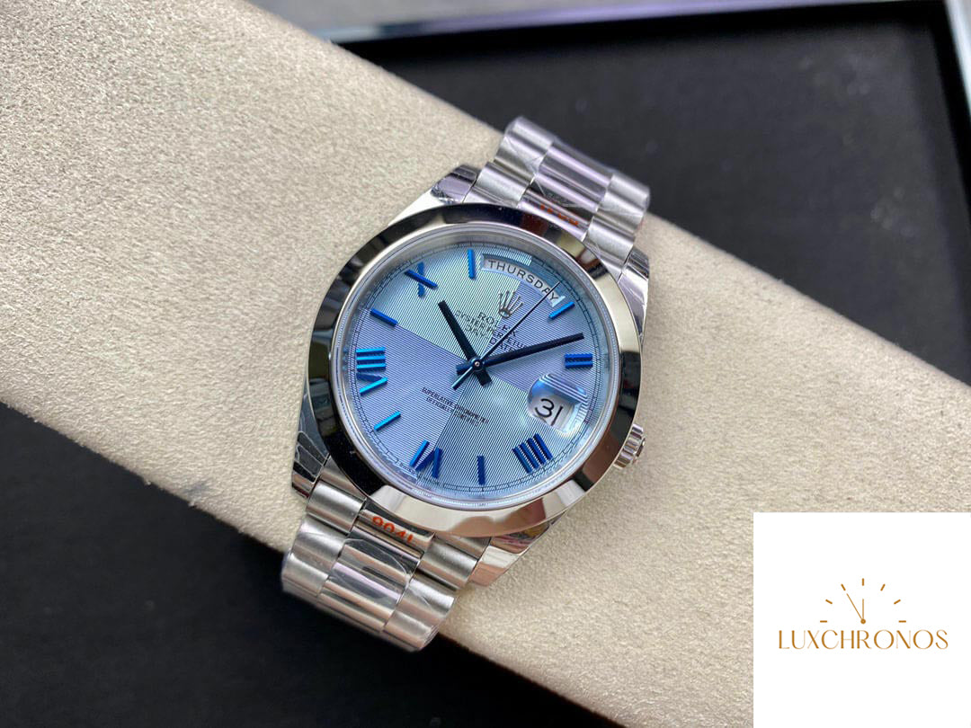 Rolex Day Date M228206-0001 1:1 Best Edition EW Factory Blue Dial