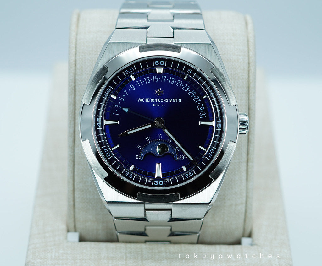 Vacheron CONSTANTIN OVERSEAS 4000V MOONPHASE RETROGRADE DATE BLUE DIAL