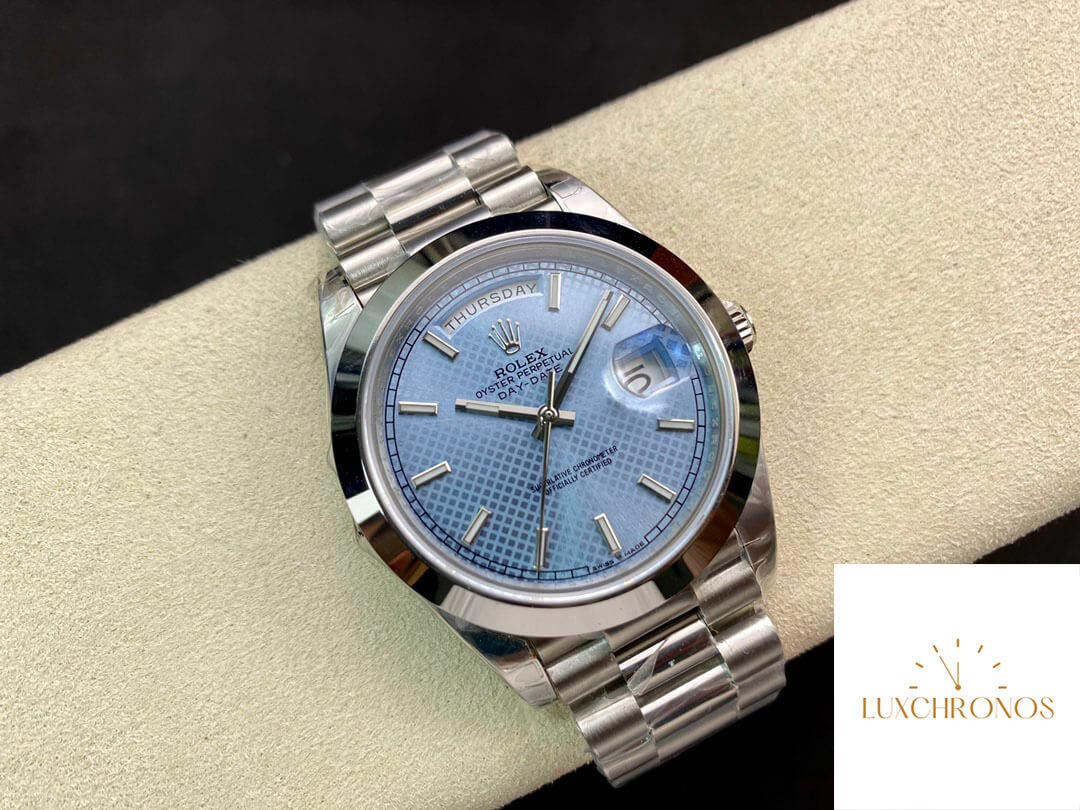 Rolex Day Date M228206-0004 1:1 Best Edition EW Factory Light Blue Dial