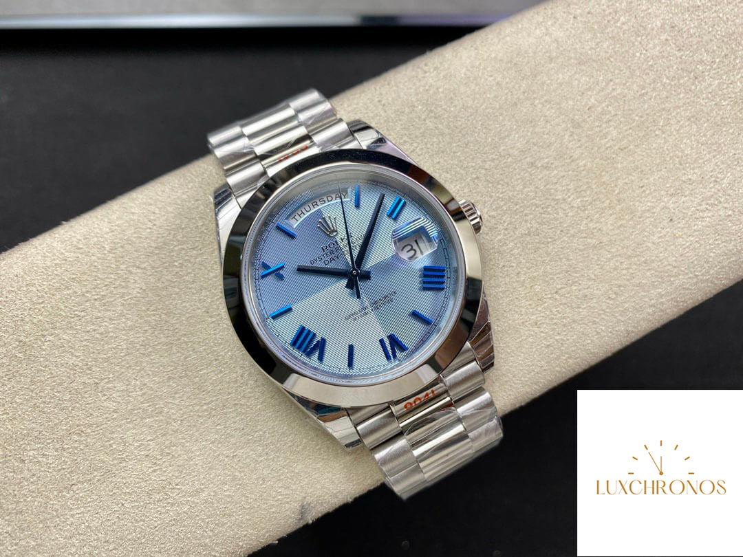 Rolex Day Date M228206-0001 1:1 Best Edition EW Factory Blue Dial