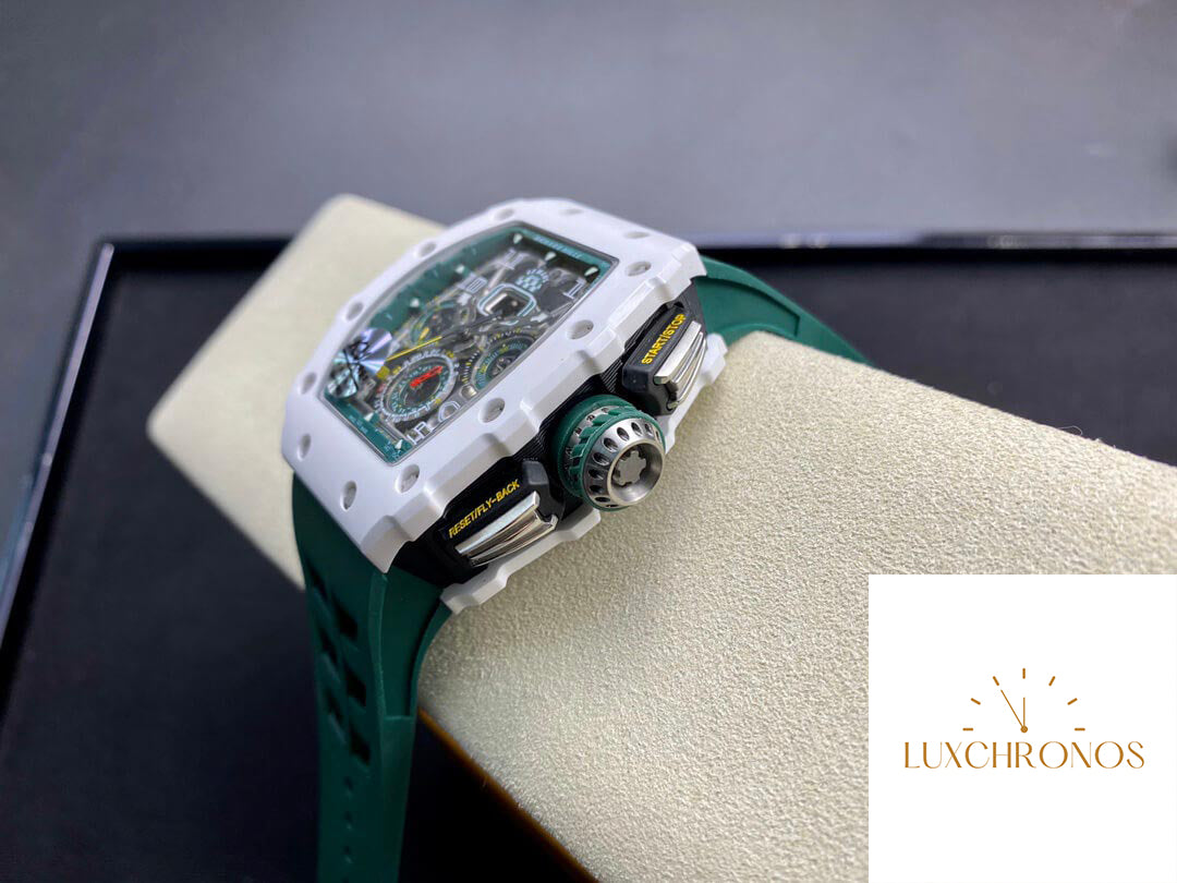 Richard Mille RM011-03 1:1 Best Edition KV Factory Green Strap