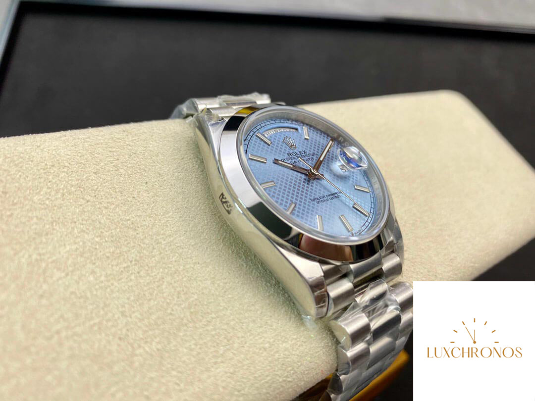 Rolex Day Date M228206-0004 1:1 Best Edition EW Factory Light Blue Dial