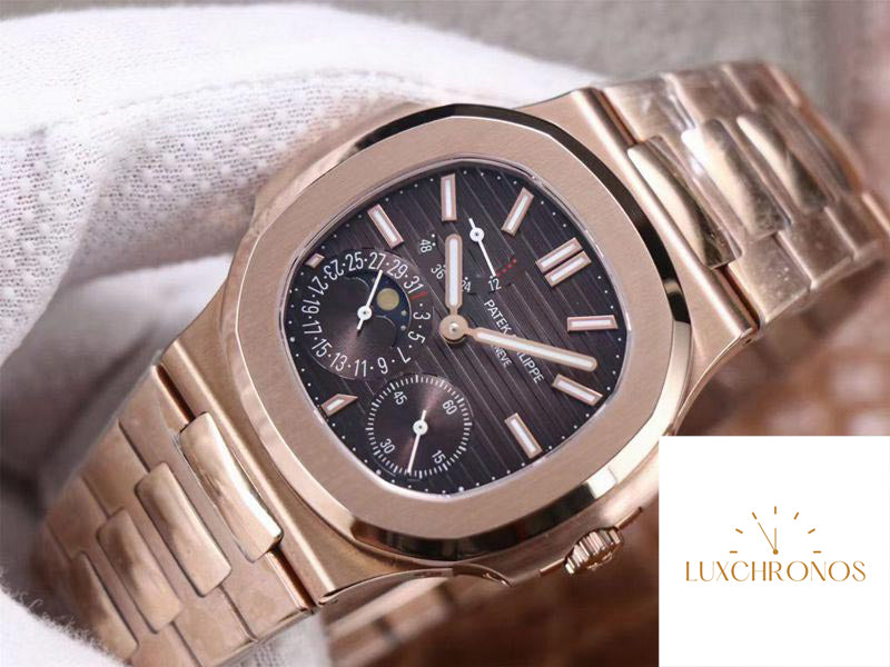 Patek Philippe Nautilus 5712/1A-001 1:1 Best Edition Rose Gold Swiss Movement