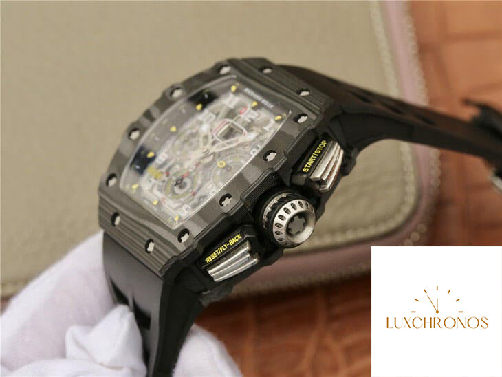 Richard Mille RM11-03 1:1 Best Edition KV Factory Black Carbon Fiber Case