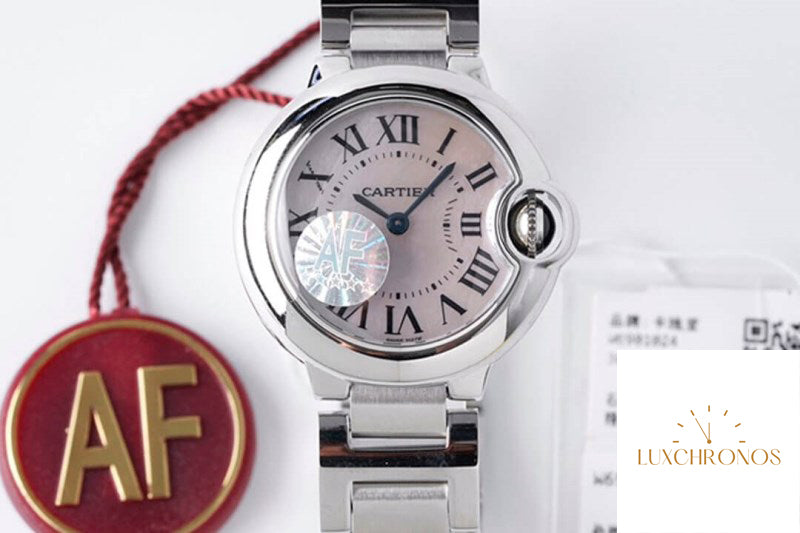 Replica Ballon Bleu De Cartier 28MM 1:1 Best Edition AF Factory Mother-Of-Pearl Dial