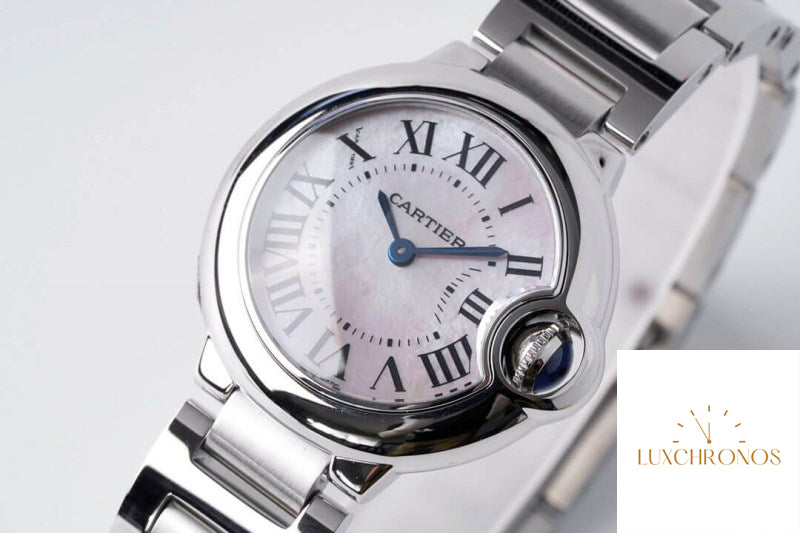 Replica Ballon Bleu De Cartier 28MM 1:1 Best Edition AF Factory Mother-Of-Pearl Dial