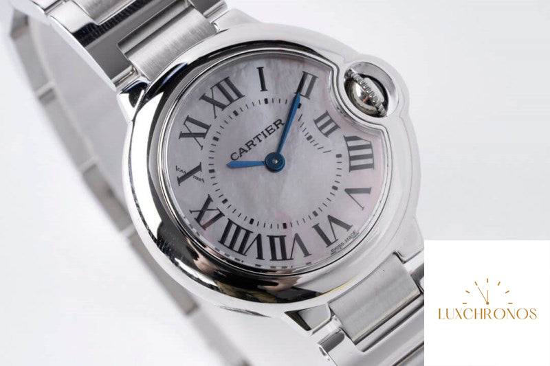 Replica Ballon Bleu De Cartier 28MM 1:1 Best Edition AF Factory Mother-Of-Pearl Dial