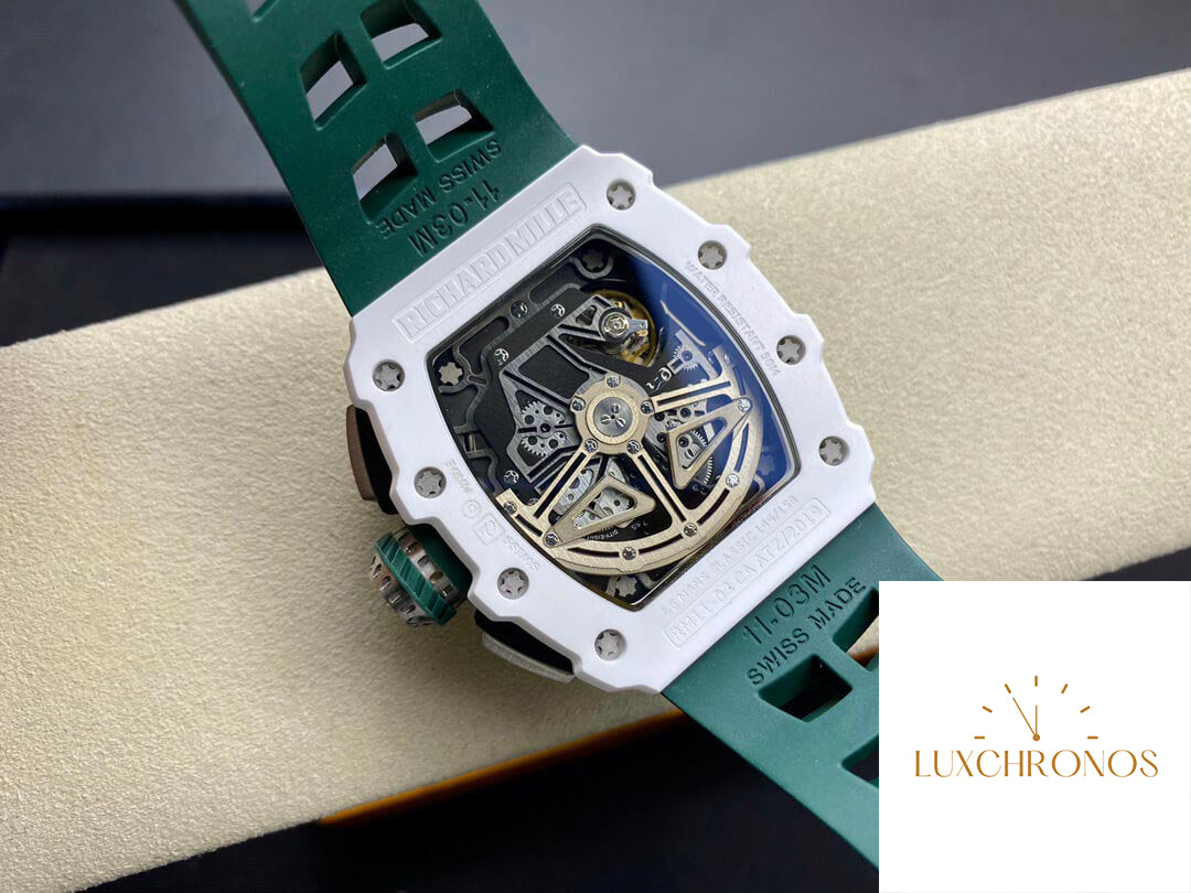 Richard Mille RM011-03 1:1 Best Edition KV Factory Green Strap