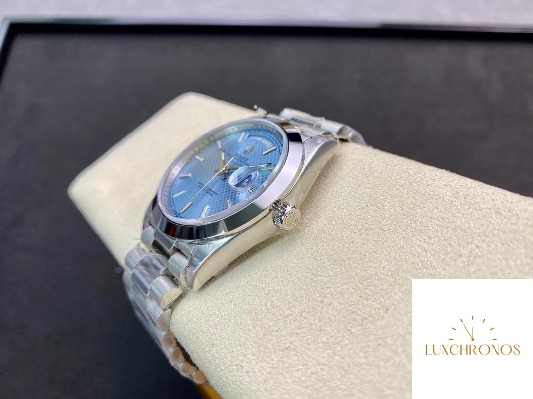 Rolex Day Date M228206-0004 1:1 Best Edition EW Factory Light Blue Dial