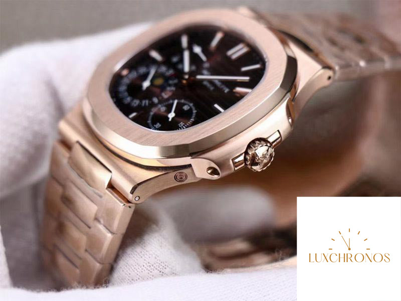 【Sale Only 1】Patek Philippe Nautilus 5712/1A-001 1:1 Best Edition Rose Gold Swiss Movement