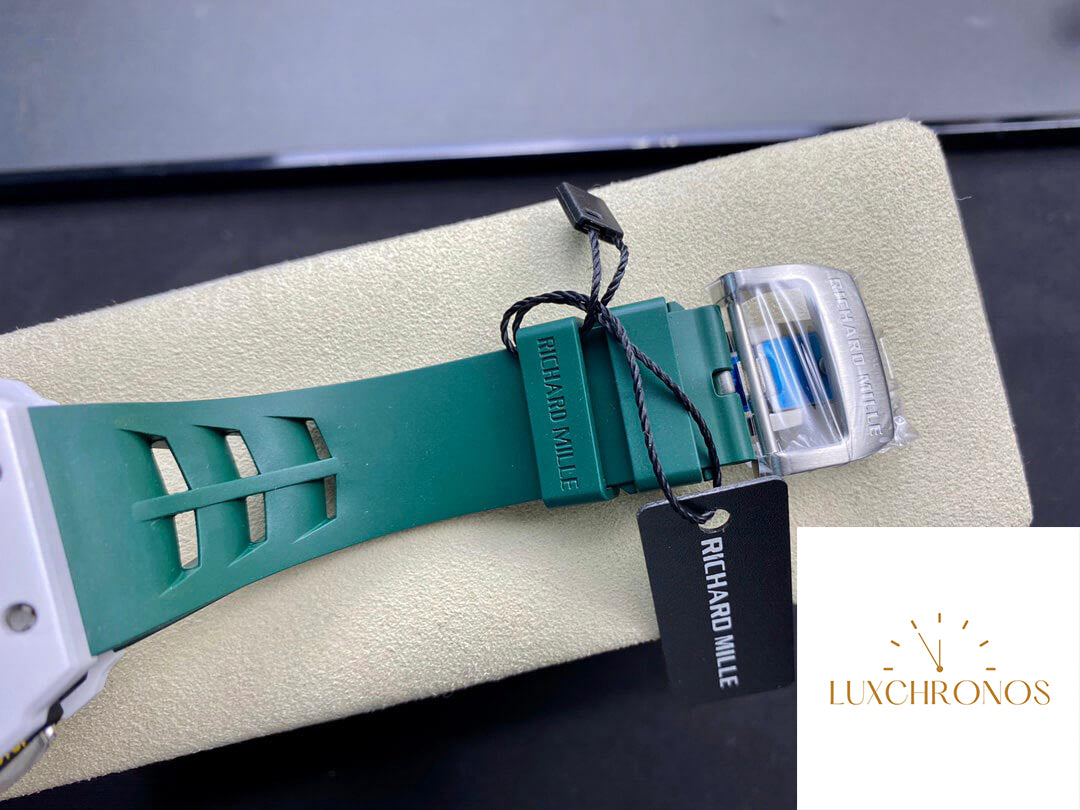 Richard Mille RM011-03 1:1 Best Edition KV Factory Green Strap