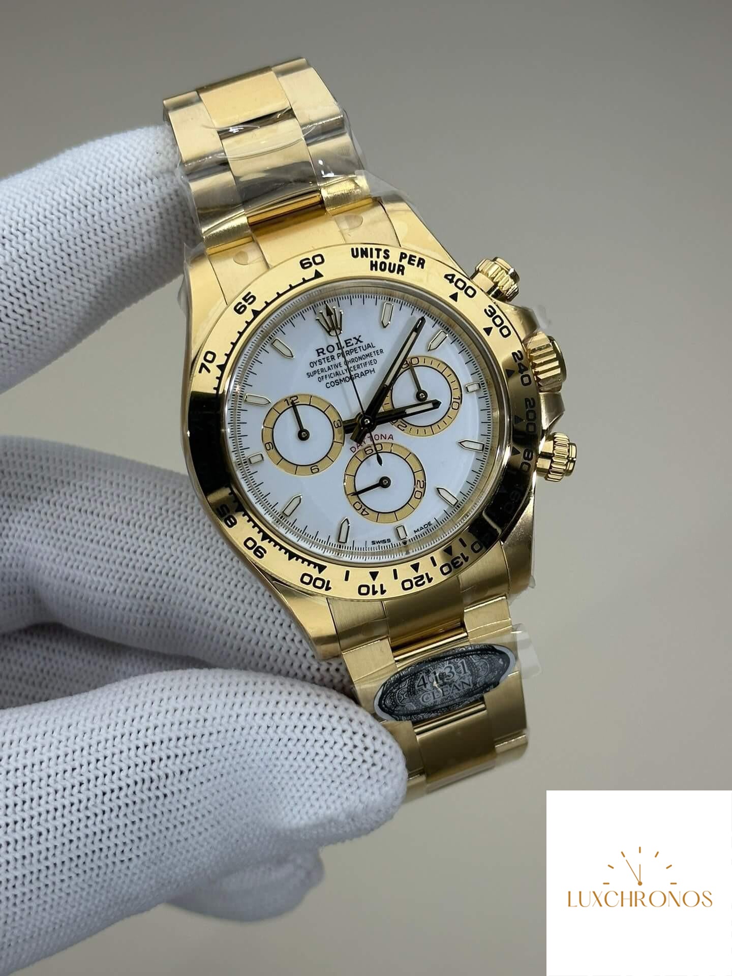 Clean Factory New All-Gold Fake Watches Rolex Daytona M126508-0001