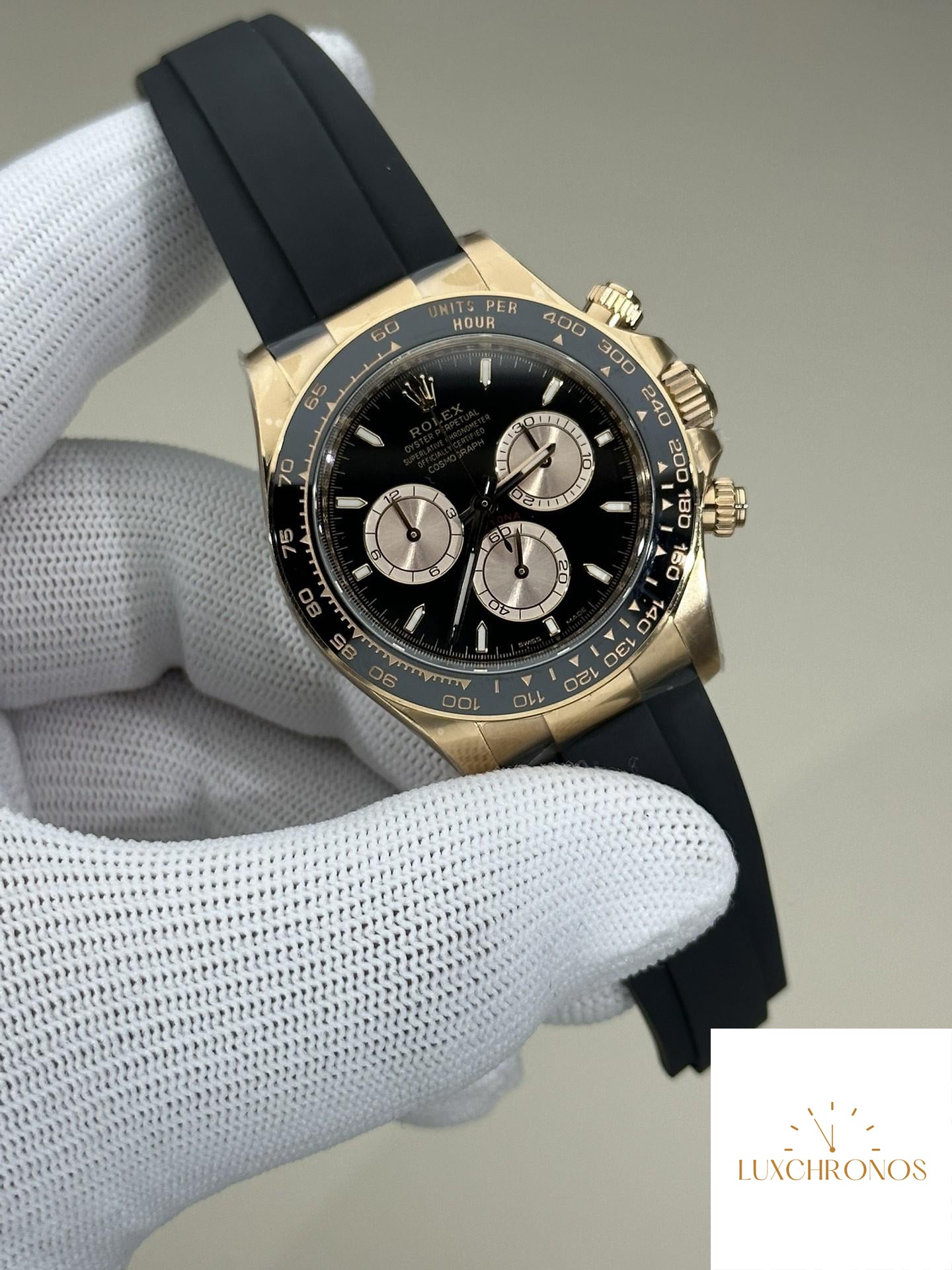 Clean Factory New Rose gold Tape Rolex Cosmograph Daytona M126515-0002