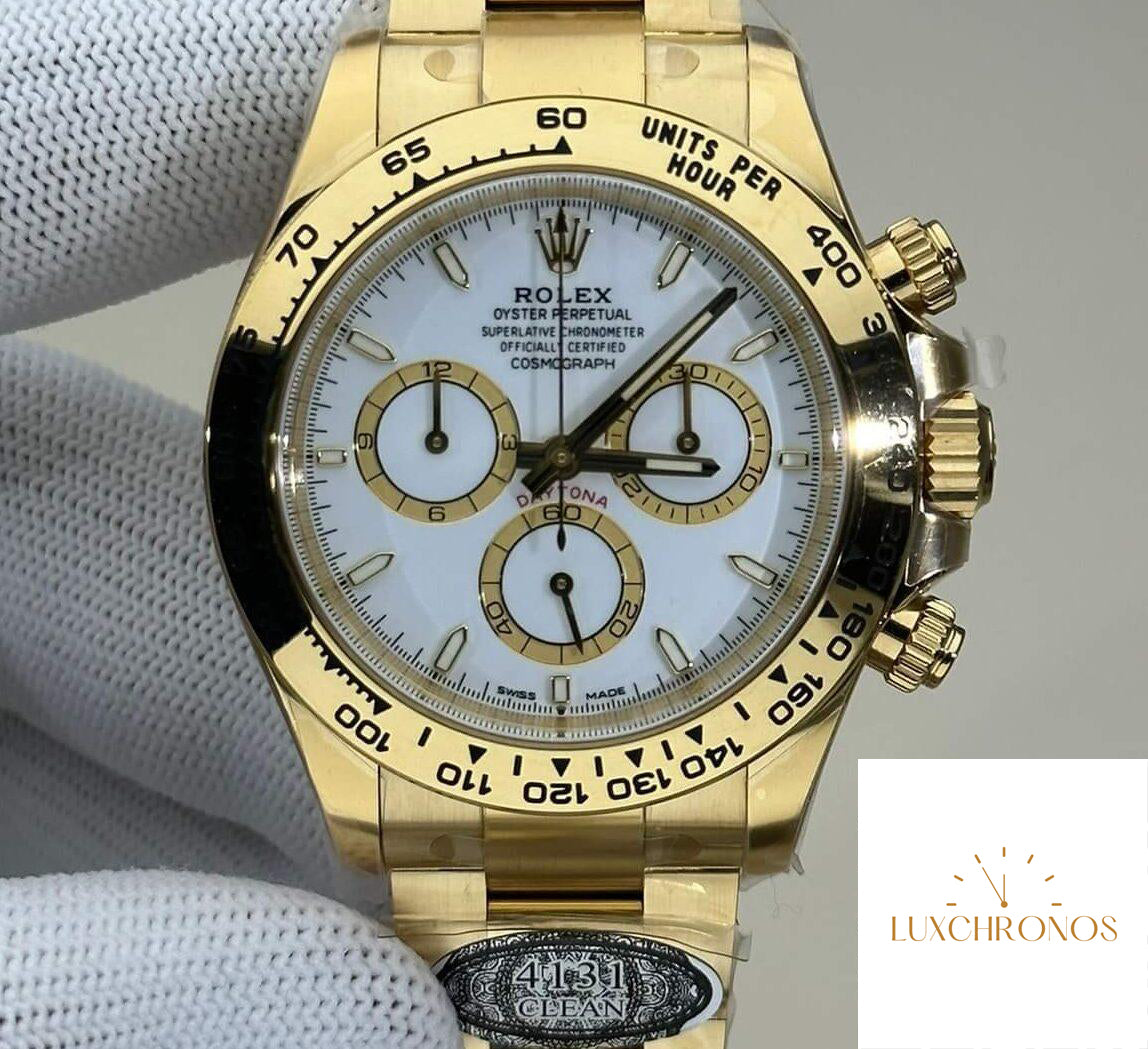 Clean Factory New All-Gold Fake Watches Rolex Daytona M126508-0001