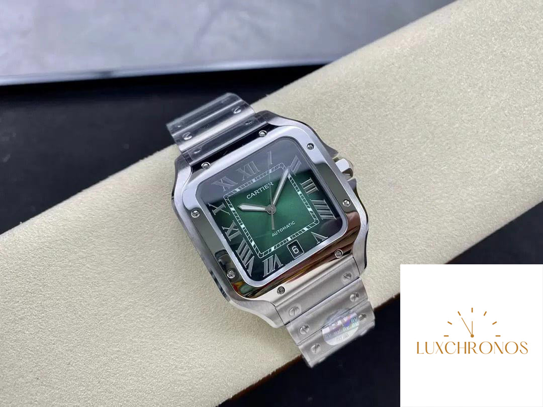 Cartier De Santos WSSA0062 1:1 Best Edition BV Factory Green Dial