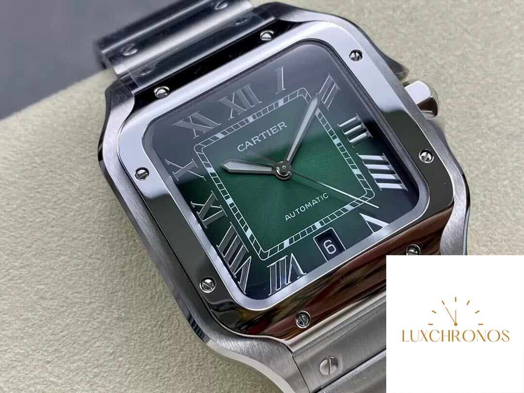 Cartier De Santos WSSA0062 1:1 Best Edition BV Factory Green Dial