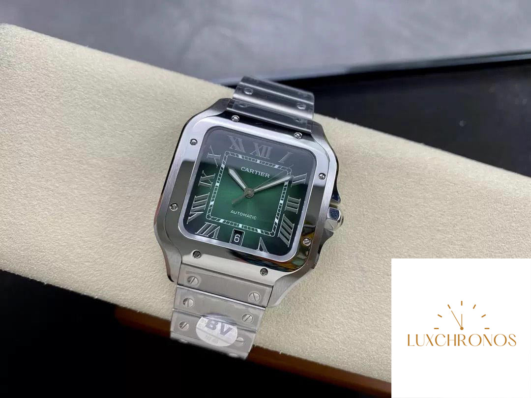 Cartier De Santos WSSA0062 1:1 Best Edition BV Factory Green Dial