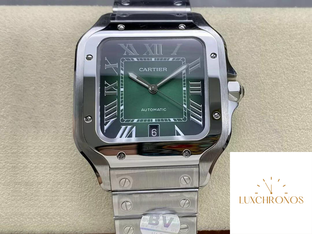 Cartier De Santos WSSA0062 1:1 Best Edition BV Factory Green Dial