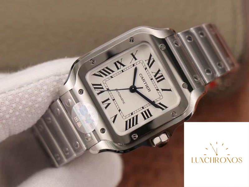 Cartier Santos WSSA0029 1:1 Best Edition BV Factory White Dial Swiss 1847MC