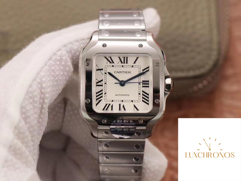 Cartier Santos WSSA0029 1:1 Best Edition BV Factory White Dial Swiss 1847MC