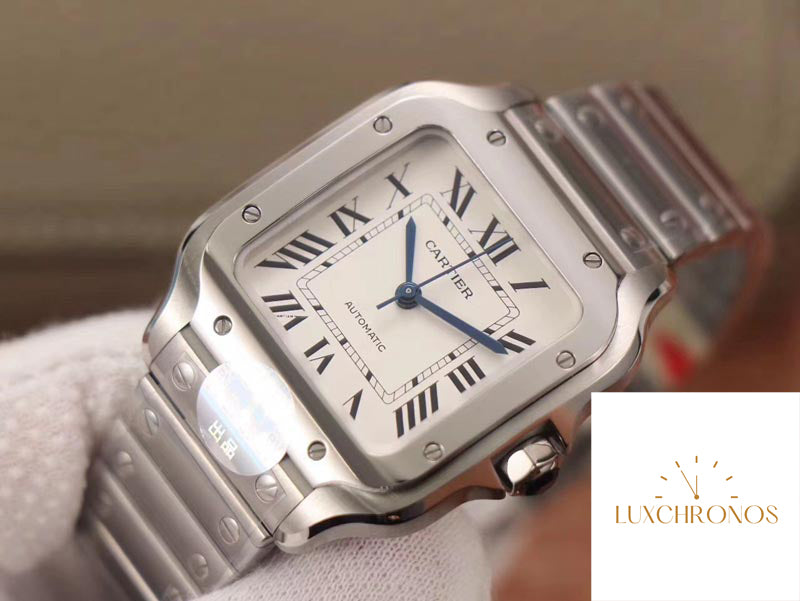 Cartier Santos WSSA0029 1:1 Best Edition BV Factory White Dial Swiss 1847MC