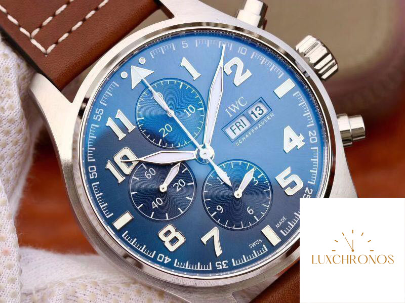 IWC Pilot Chronograph IW377714 Men Watches 1:1 Best Edition Swiss ETA7750 Blue Dial ZF FActory