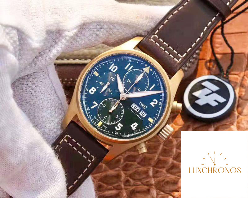 IWC Pilot IW387902 Spitfire Chronograph ZF Factory 1:1 Best Edition Bronze Case Swiss ETA7750