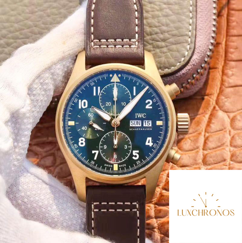 IWC Pilot IW387902 Spitfire Chronograph ZF Factory 1:1 Best Edition Bronze Case Swiss ETA7750