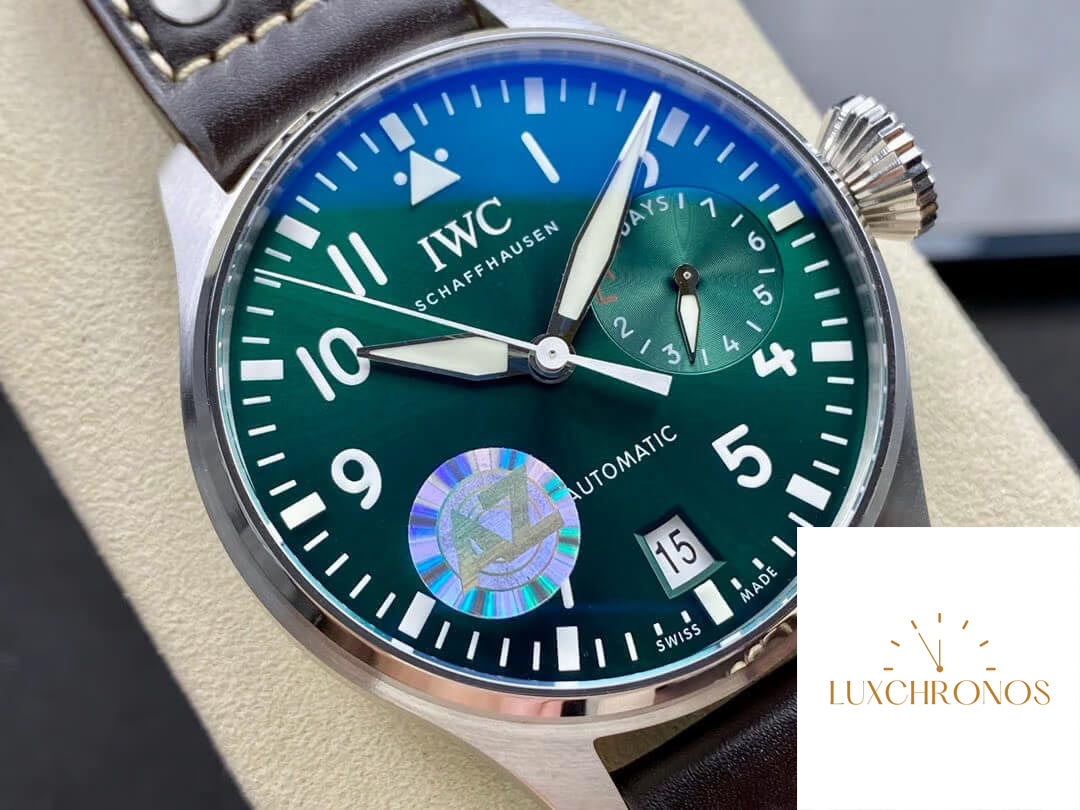 IWC Pilot IW501015 1:1 Best Edition AZ Factory Green Dial Actual Photos