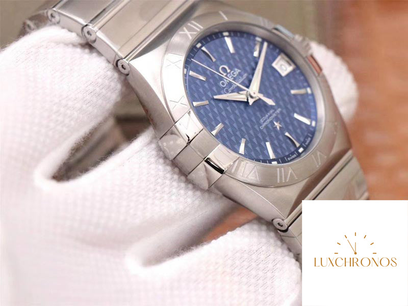 Omega Constellation 123.10.38.21.03.001 1:1 Best Edition VS Factory Blue Dial Swiss ETA8500