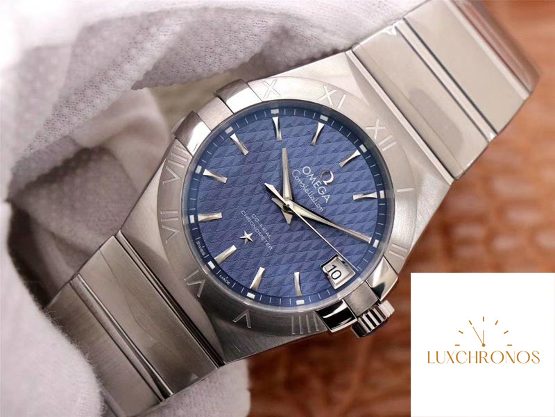 Omega Constellation 123.10.38.21.03.001 1:1 Best Edition VS Factory Blue Dial Swiss ETA8500