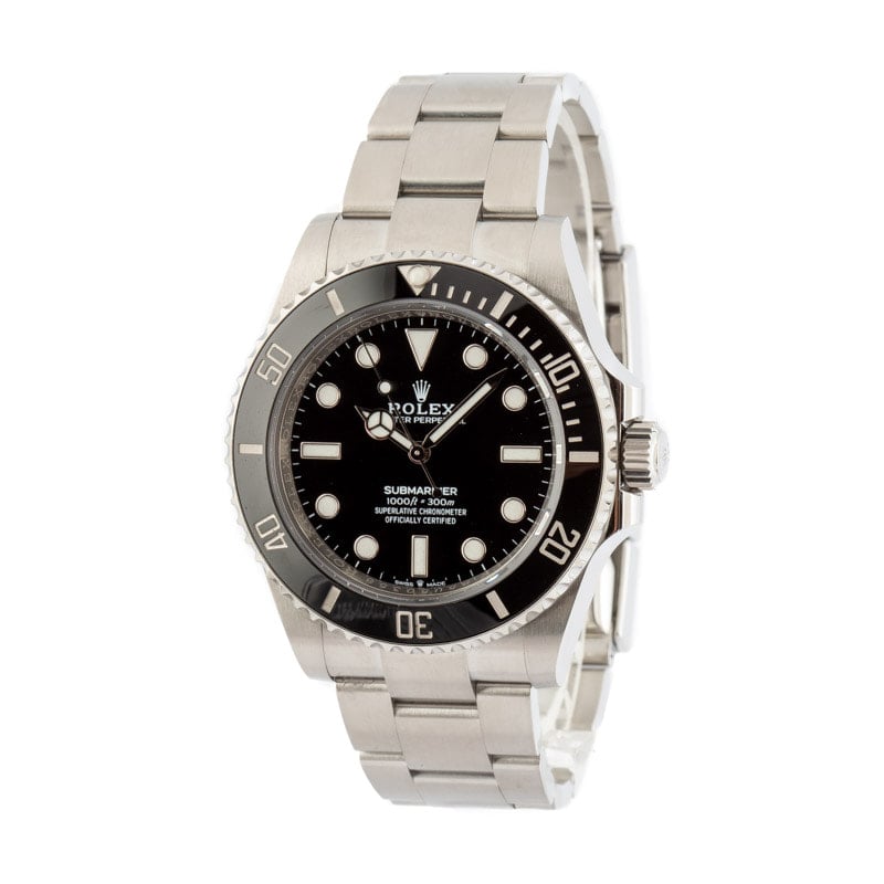 Rolex Submariner 124060 Black No Date Dial