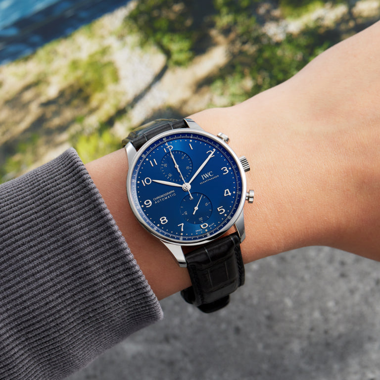 Portugieser Chronograph Stainless Steel Blue Dial