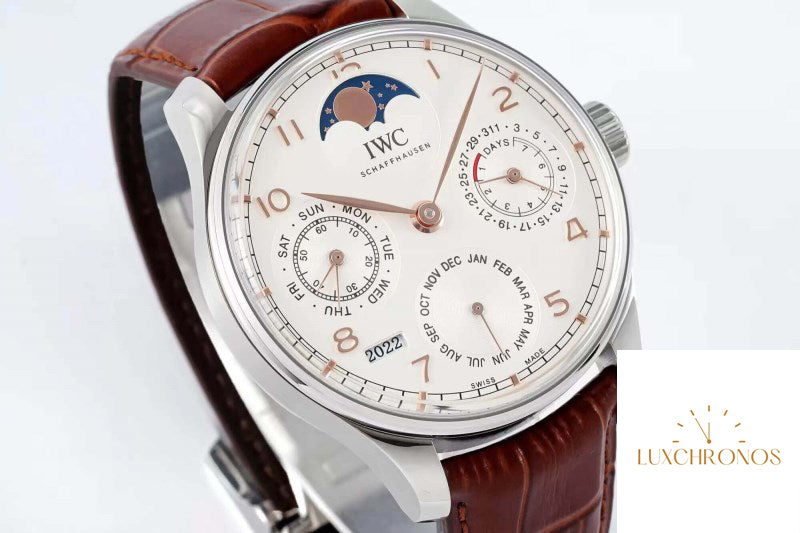 Replica IWC Portuguese Perpetual Calendar IW503307 1:1 Best Edition APS Factory White Dial