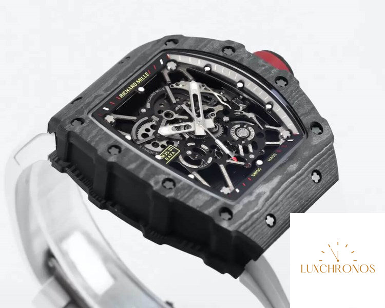 Replica Richard Mille RM35-01 1:1 Best Edition BBR Factory White Rubber Strap