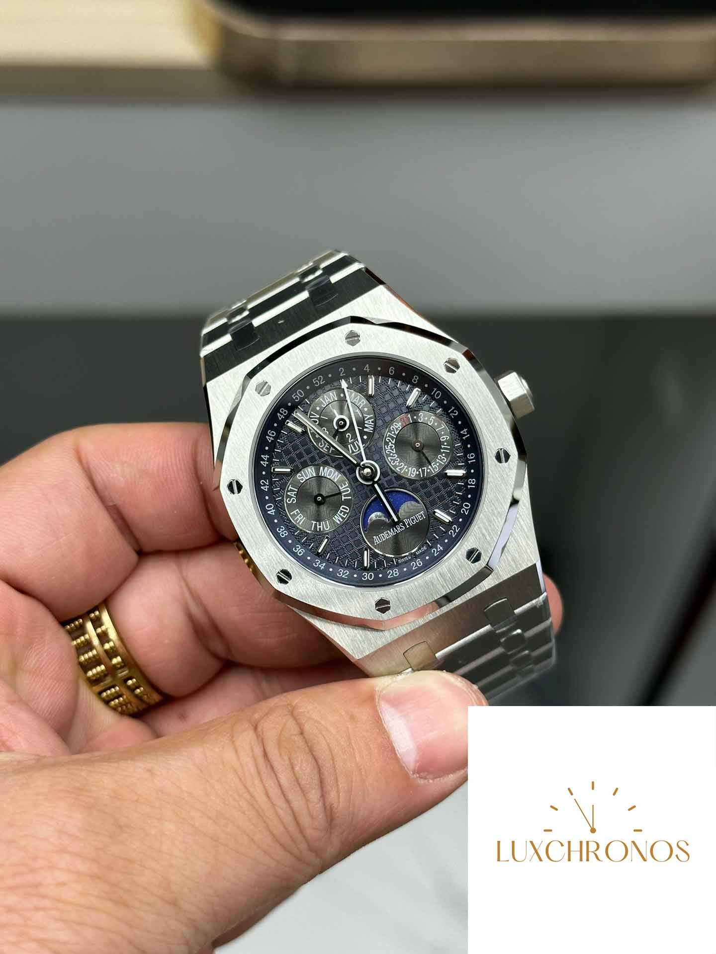 Audemars Piguet Royal Oak 26574TI.OO.1220TI.01 BBR Factory 1:1 Best Edition Blue Dark Dial