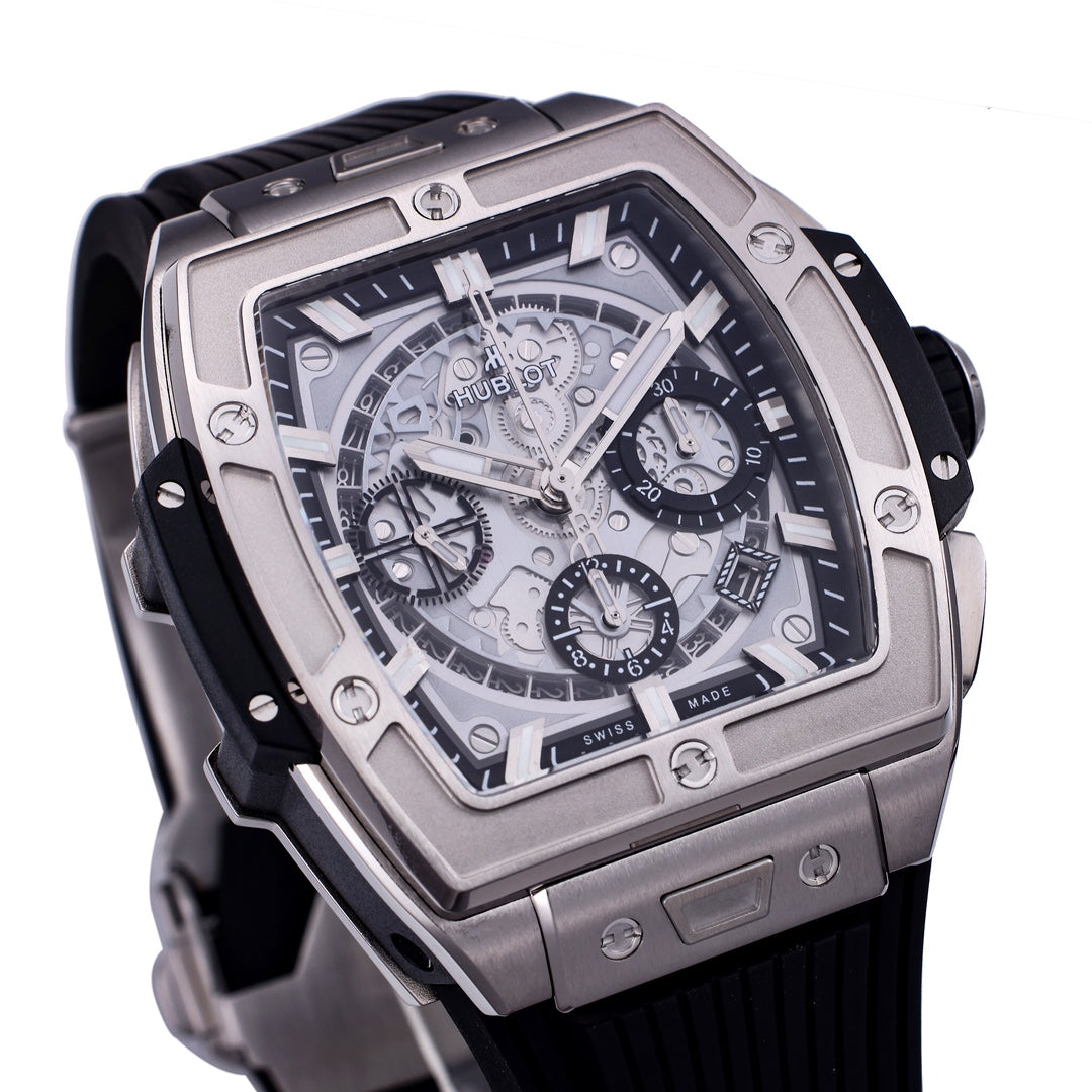 Hublot Big Bang Titanium 642.NX.0170.RX 642NX0170RX 1:1 Best Editon BBF Factory Grey Dial Rubber Strap