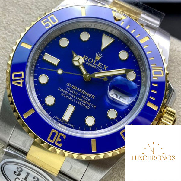 Replica Rolex Submariner 116613LB-97203 1:1 Best Edition Clean Factory V4 Blue Bezel