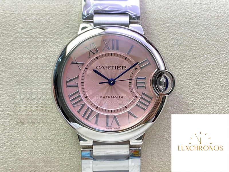 Replica Ballon Bleu De Cartier 36MM WSBB0007 1:1 Best Edition 3K Factory Pink Dial