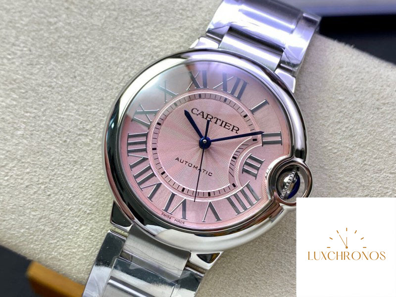 Replica Ballon Bleu De Cartier 36MM WSBB0007 1:1 Best Edition 3K Factory Pink Dial