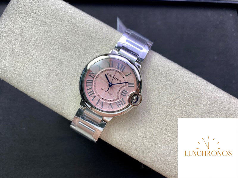 Replica Ballon Bleu De Cartier 36MM WSBB0007 1:1 Best Edition 3K Factory Pink Dial