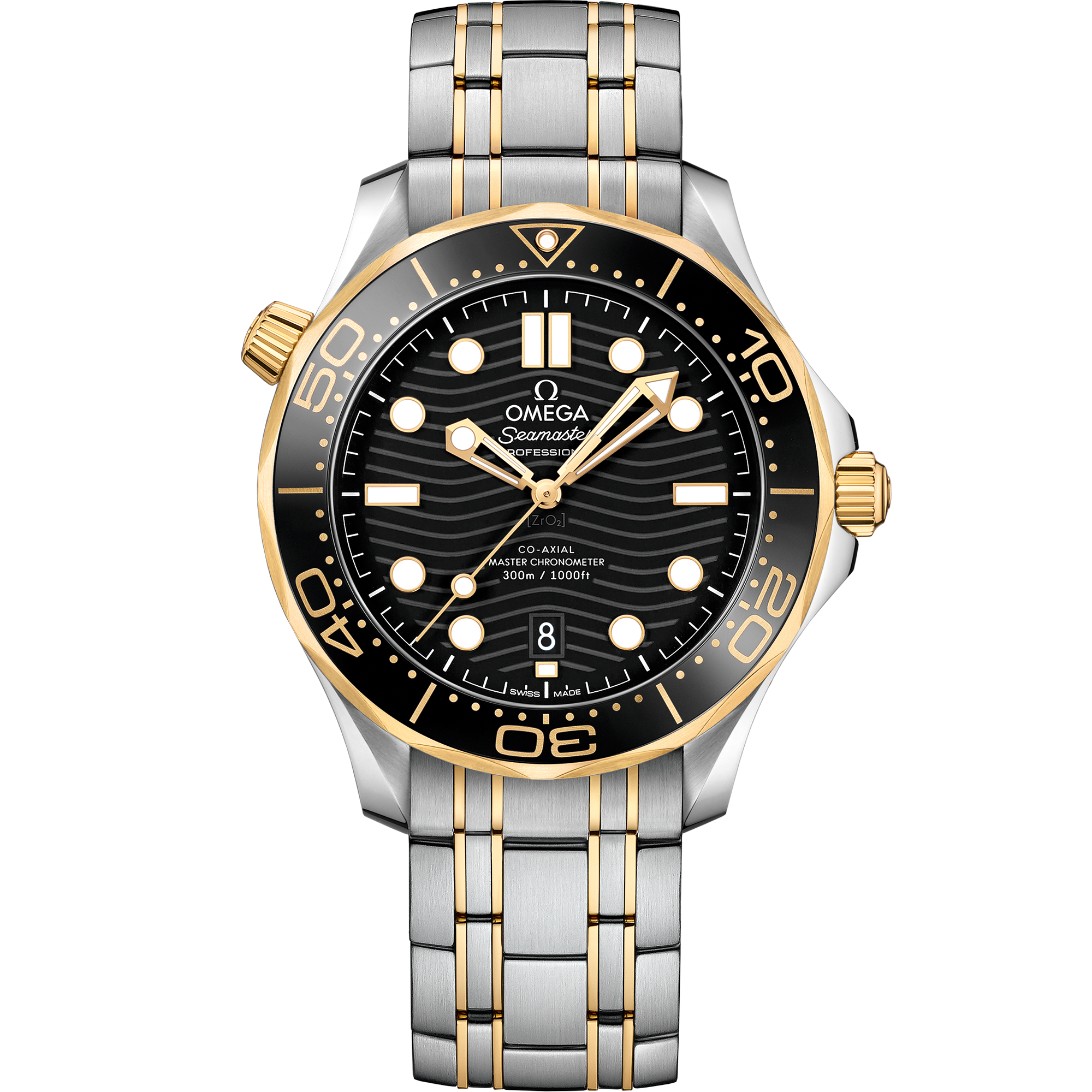 Seamaster Diver 300M 42 mm, steel ‑ Sedna™ gold