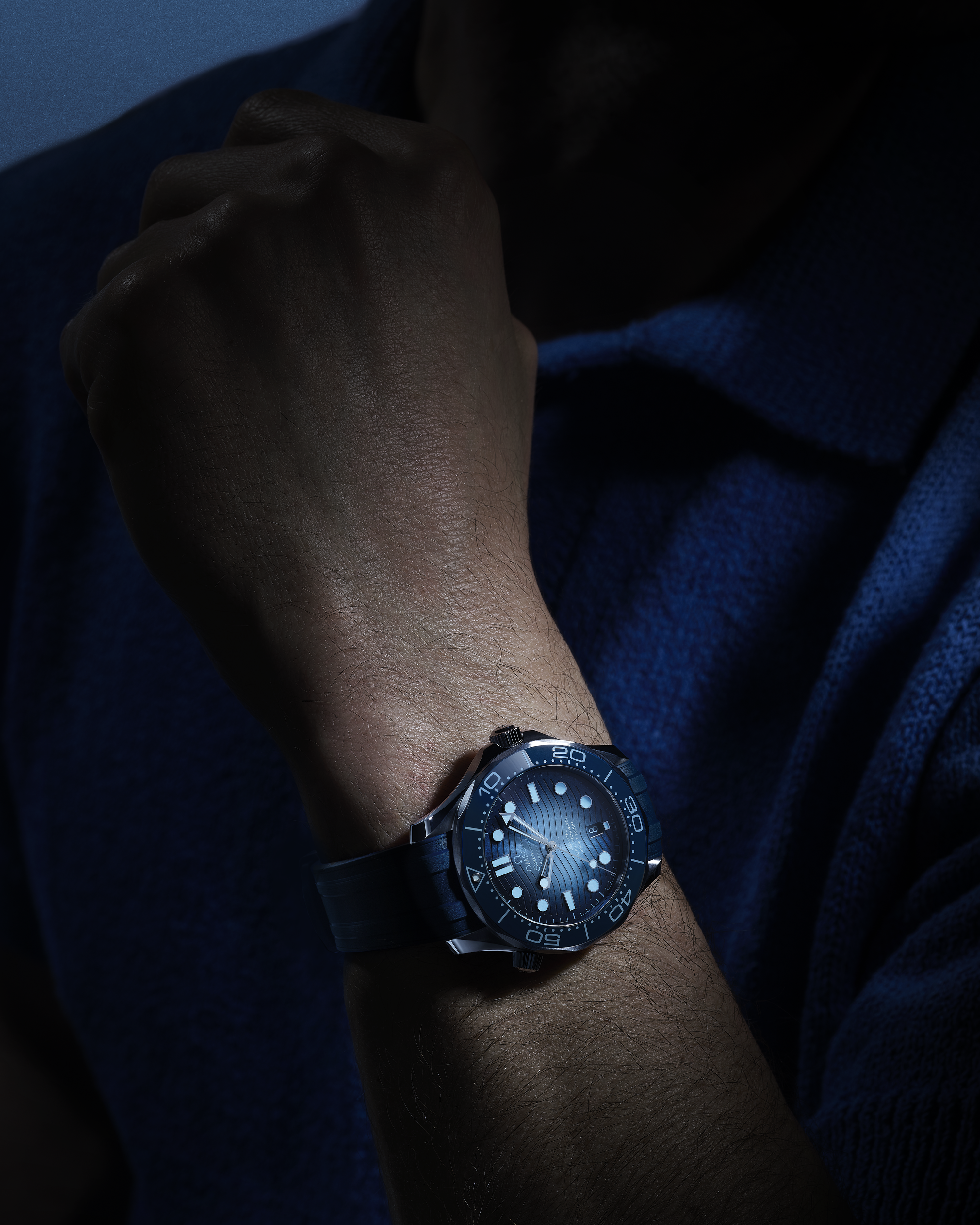 Seamaster Diver 300M 42 mm, steel on rubber strap