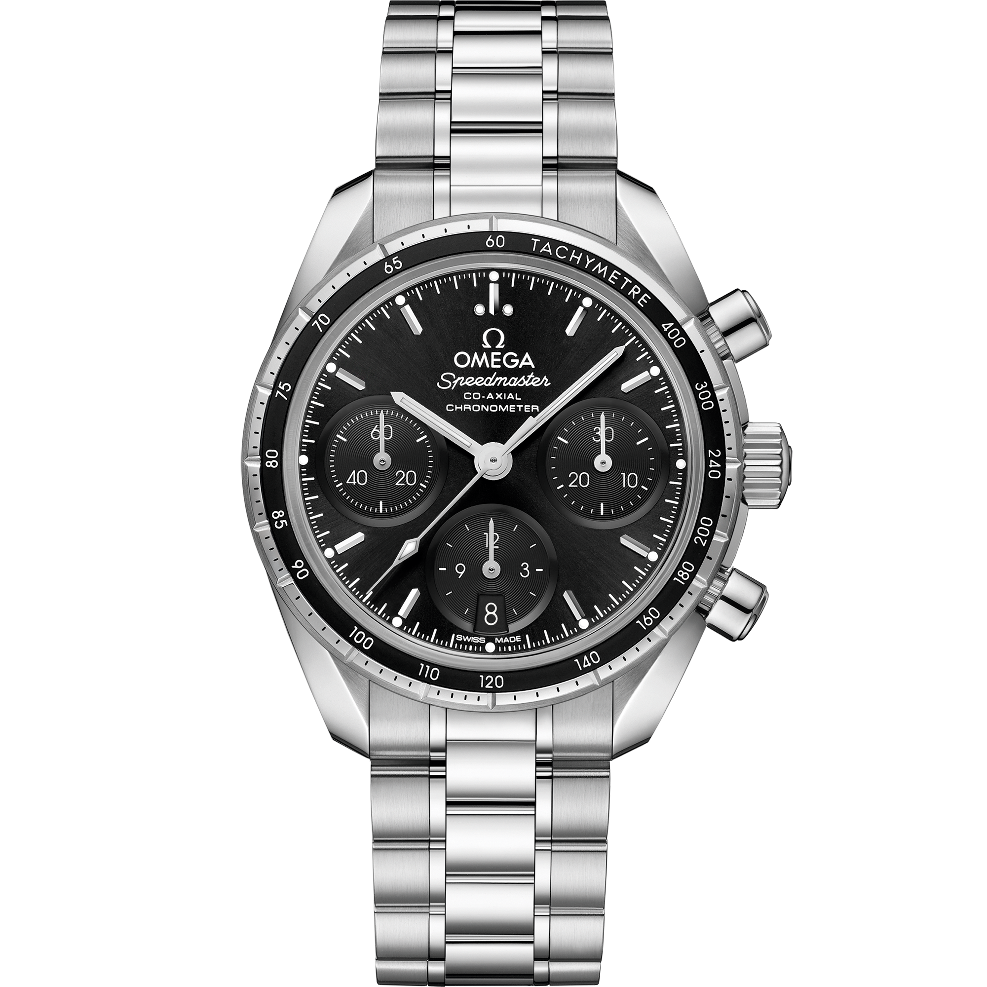 SPEEDMASTER 38-38 MM, STEEL ON STEEL