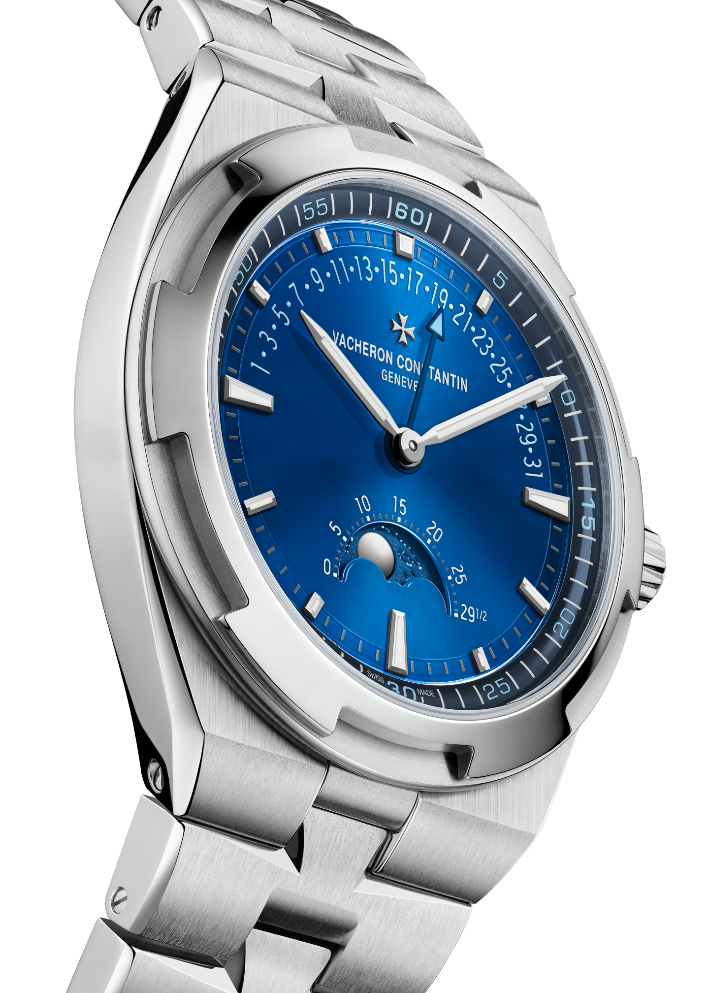 MOON PHASE RETROGRADE DATE-41 MM STEEL