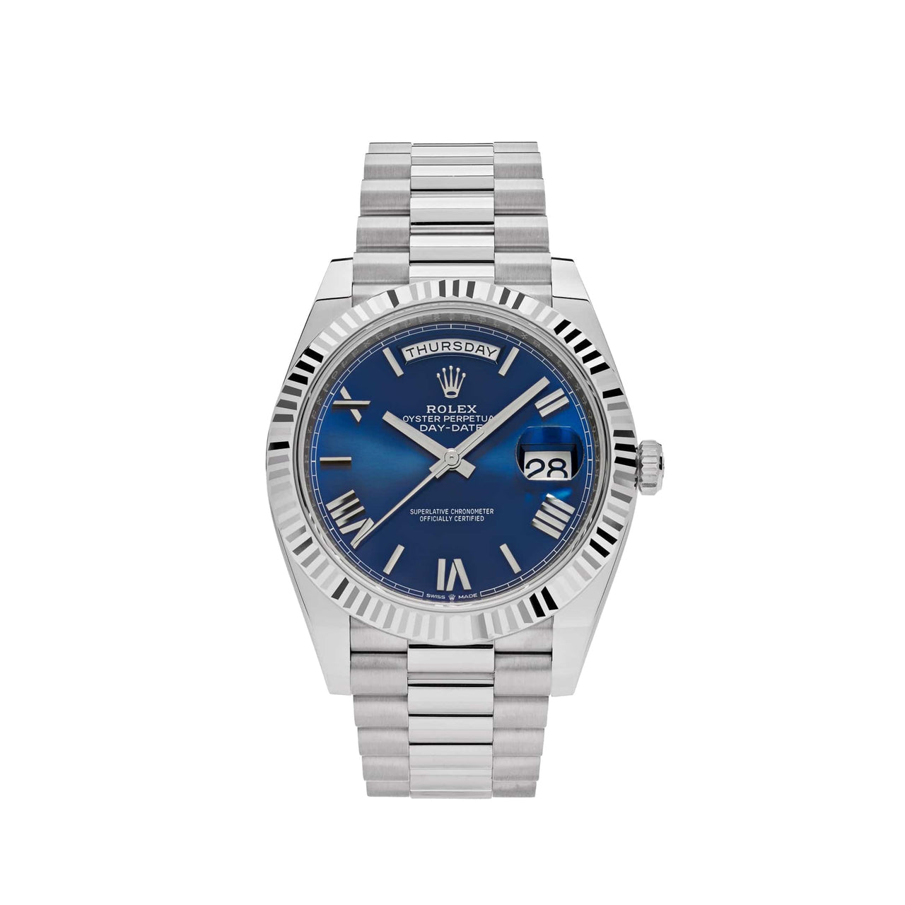 Day-Date 228239 White Gold Blue Dial